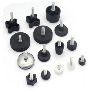 Tulead Thread Dia Plastic Feet <b>Adjustable</b> Felt Black Leveler Anti-Slip Leveling Fee - Product Image 4