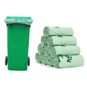 Sacs poubelle biodégradables thermoscellables en PLA, résistants, noirs, épais, pour poubelles, sacs à ordures - Product Image 2