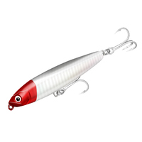 HASIDA Leurre de pêche type crayon coulant, haute qualité, avec revêtement laser pour un nage réaliste, longue portée et œil artificiel 3D, pour la pêche au lancer.
