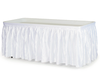 Table de refroidisseur de glace portable en HDPE blanc de 6 pieds en gros pour une fête intérieure et extérieure