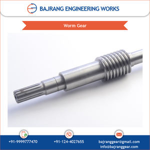 Biggest Dealer of Various Designs Steel Material Made Worm <b>Gear</b> Shafts for Machinery Industry Best Exporter From India - Product Image 3
