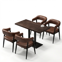 Ensemble de table à manger en bois de style moderne, fabrication directe d'usine, robuste et durable, ensemble de 5 pièces, cuisine, ferme, écologique, salle à manger de luxe