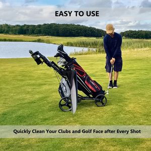 Sac de transport de golf portable personnalisé avec logo, en uréthane/caoutchouc, deux pièces, haute vitesse, longue distance, pour chapeau, gants, support et balles - Product Image 4