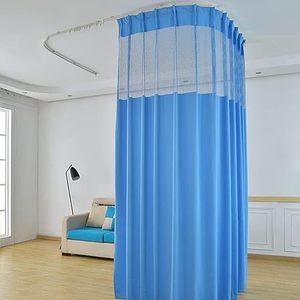 Rèm bệnh viện có móc treo cho phòng khám bệnh viện, spa, phòng thí nghiệm, vách ngăn ngăn cách, màn che bảo vệ riêng tư - Product Image 1