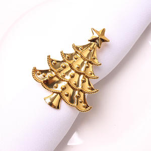 Tisch zubehör Gold Weihnachts ring Baum Servietten ring - Product Image 4