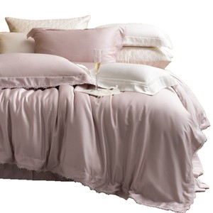 Cotton Four-Piece <b>Bedding</b> <b>Set</b> Solid Color Breathable Soft Skin-Friendly For Four Seasons - Product Image 5