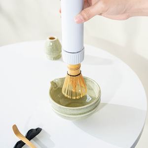 Dispositivo elettrico per la frusta del tè Matcha di regolazione a velocità singola in plastica ecologica centoventottanta per gli strumenti del tè del caffè - Product Image 3