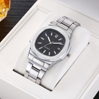 Montre pour homme à bracelet en acier, best-seller, tendance, luxueuse, rétro, simple et élégante