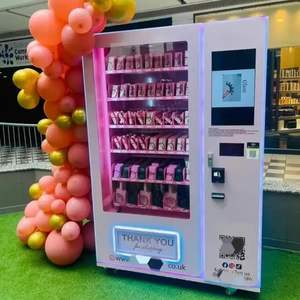 Maßgeschneiderte Wimpern, Haar- und Kosmetikprodukte: Rosa Verkaufsautomat für Aufdrück-Nagelkunst-Artikel im Einkaufszentrum - Product Image 3