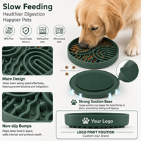Bol de nourrissage lent en silicone congelable Petsign, antidérapant, anti-glouton, pour chiens et chats, assiette de nourrissage saine