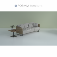 FORMIA Mobilier de bureau moderne Structure en acier et bois Combiné Bureau Personnel Bureau Employé Poste de travail (2 personnes)