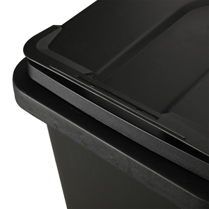 SY OEM Customized Logo 120L Industrial <strong>Wheelie</strong> <strong>Bin</strong> Outdoor Street Garbage Trash Can Pedal Mobile Grey PP Waste <strong>Bin</strong> - Product Image 4