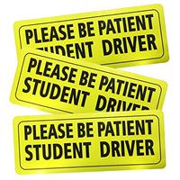 Aimants de voiture pour étudiants conducteurs, cadeaux promotionnels en PVC, panneaux réfléchissants amusants pour novices, impression numérique, taille personnalisable réutilisable