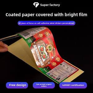 Etiqueta Adhesiva Transparente de PVC con Logotipo Personalizado, Película Ligera en Relieve Cóncavo y Convexo, Sello de Estampado en Caliente - Product Image 6