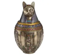 Zeldzame Egyptische Bastet Kat Gedenkteken Urn