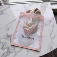 Sacs en papier et plastique personnalisés avec fermeture éclair et fenêtre transparente, finition mate, pour l'emballage de vêtements et d'articles vestimentaires