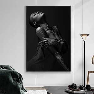Sexy Figure Art Toile Peintures Africain Noir <span class=keywords><strong>Femme</strong></span> <span class=keywords><strong>Nue</strong></span> Affiches et Gravures Mur Art Photo pour Salon Mur Décor - Product Image 2