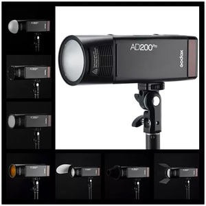 Flash professionnel <span class=keywords><strong>Godox</strong></span> <span class=keywords><strong>AD200</strong></span> <span class=keywords><strong>Pro</strong></span> 200Ws 2.4G, stroboscope 1/8000 HSS, 500 éclairs pleine puissance - Product Image 5
