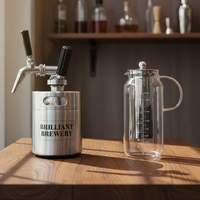 Distributeurs de café mini-keg personnalisés en inox robuste pour usage professionnel et traiteur