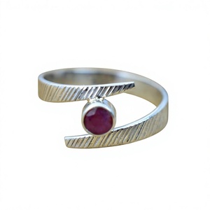 925 Sterling <b>Silver</b> <b>Garnet</b> Gemstone <b>Ring</b> Trendy Christian Handmade Antique Fine Jewelry Certified - Product Image 1