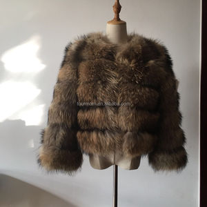 Veste d'hiver en fourrure naturelle Fashion Outwear Luxury Natural <span class=keywords><strong>france</strong></span> <span class=keywords><strong>fox</strong></span> fur coats - Product Image 5