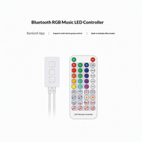 Contrôleur LED adressable avec synchronisation musicale, télécommande IR 38 touches, contrôle par application de groupes, pour éclairages de scène à LED pixel et accessoires d'éclairage
