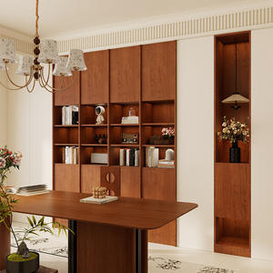 Estantería Chen Le de Madera de Nogal Vintage K1, 18 mm de Grosor, Tipo Vertical, Gran Capacidad, Estantes de Pared - Product Image 2