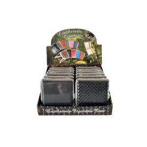 MUNEQUERA Étuis à cigarettes classiques portables en cuir en gros - Product Image 2