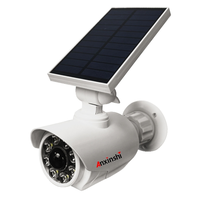 Strong Light Solar Panel Waterproof Solar Motion Sensor Light with PIR Human Detection Dummy Camera for Outdoor Lighting