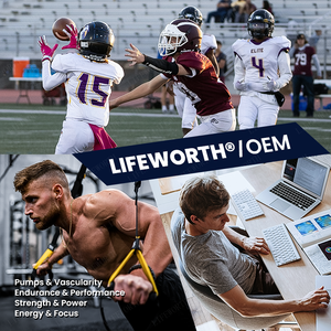 LIFEWORTH Private Label Pre Workout Creatine Monohydrate Powder Suplemen Energi Pembentuk Otot Membantu Mendukung Energi Eksplosif - Product Image 3