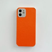 Étui en cuir coloré de luxe pour iPhone 12 13 14 15 16 17 18 Pro Max, accessoires de téléphone portable en TPU avec prix d'usine