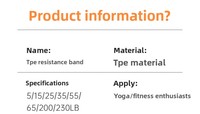 Banda Elástica de Resistencia para Entrenamiento Físico, Yoga y Ejercicio en Gimnasio, Personalizable con Impresión