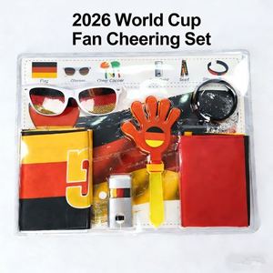 Kit de fournitures pour supporters de la Coupe du Monde de football 2026 en gros, personnalisé, avec écharpe et lunettes - Product Image 1