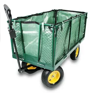 Outdoor garden carts yard dump wagon cart lawn rolling utility platform hand truck trolley