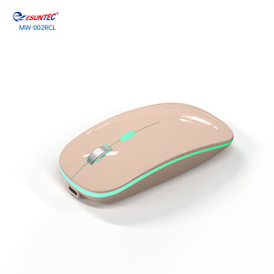 Ratón Inalámbrico Delgado MW-002RCL-Rosa de 2.4G y Bluetooth para Oficina, Recargable Tipo C, con Retroiluminación LED, Artículos en Stock Sin Logotipo - Product Image 5