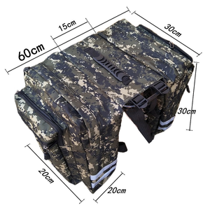 Sacoche de Selle Arrière Multifonctionnelle pour VTT et Vélo Électrique, Grande Capacité, Étanche, Camouflage - Product Image 2