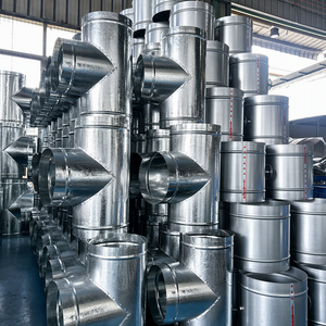Connettore Industriale a Tre Vie in Ferro Zincato Tipo Y e Tipo T per Tubi di Ventilazione e Scarico Fumi, Anticorrosione, Facile Installazione - Product Image 3