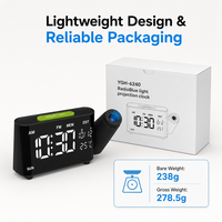 Nuevo Producto 2026: Reloj Despertador Digital LED de Pantalla Grande con Proyección, Fecha y Temperatura