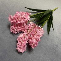Bouquet de jacinthe artificielle fait à la main sept fourchettes fleur de jacinthe simulée pour la maison Banquet Table Arrangement tissu de noël