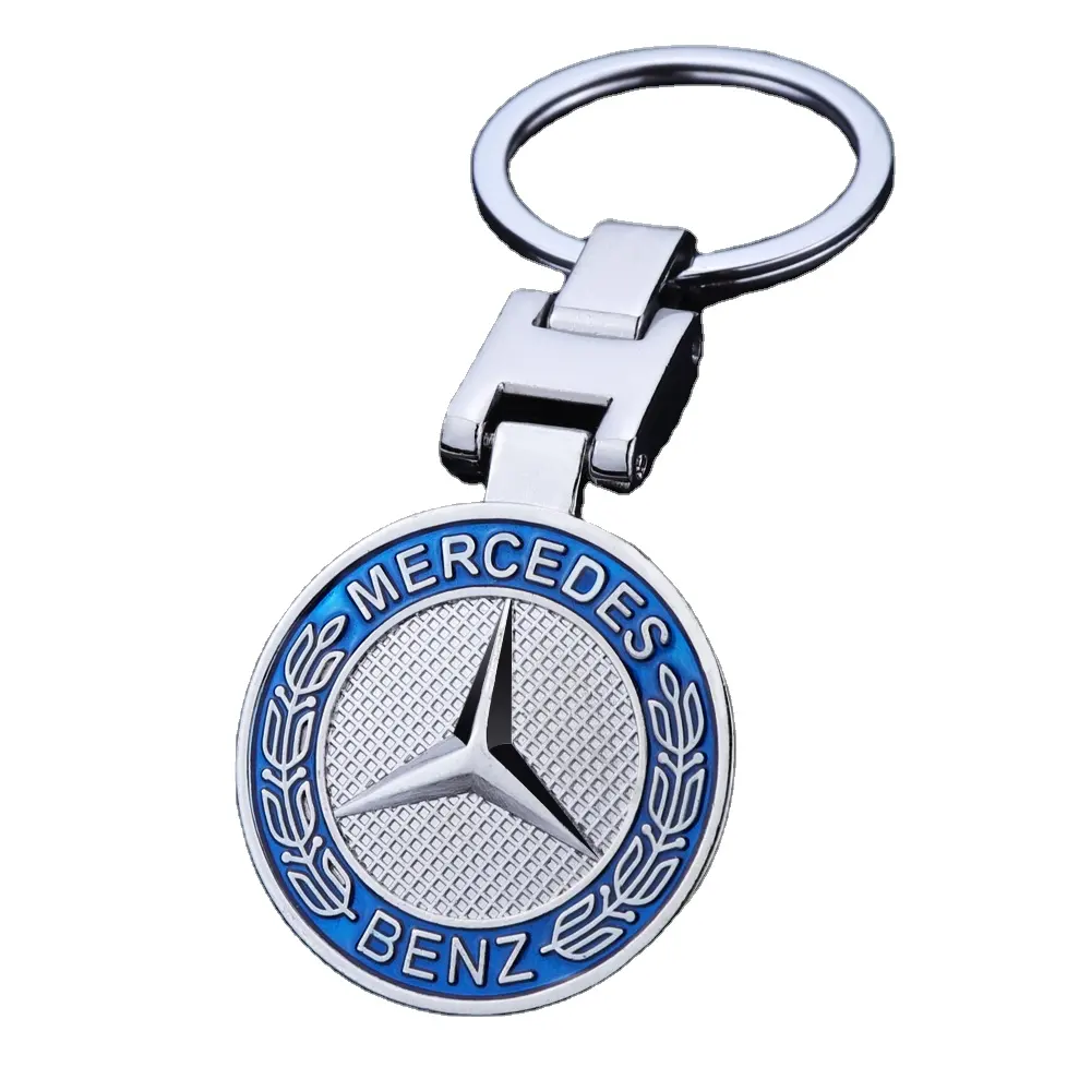 New 3D Car Logo Metal Alloy Key Chain Pendant Key Ring for BMW Honda VW Cadillac 