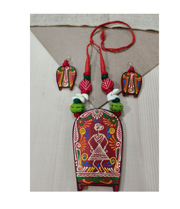 Conjunto de Joyería Rústica Hecha a Mano de Madera: Collar y Pendientes Ecológicos, Accesorios de Moda para Amantes de la Naturaleza, Estilo Fiesta y Festival - Product Image 3