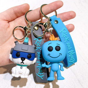 Portachiavi Rick e <span class=keywords><strong>Morty</strong></span> per Coppie, Ciondolo Personalizzato per Auto, Ornamento Creativo per Zaino - Product Image 3
