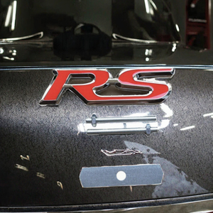 Logo Métallique Sportif Stéréoscopique 3D RS de Luxe Auto-adhésif Réutilisable pour Modification de Calandre de Voiture Marque CR - Product Image 3