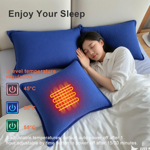 Savior màu xanh lá cây huggable nhung USB nóng đệm 3 cấp nhiệt độ quy định Dệt Kim nhiệt gối thoải mái nóng cổ - Product Image 6