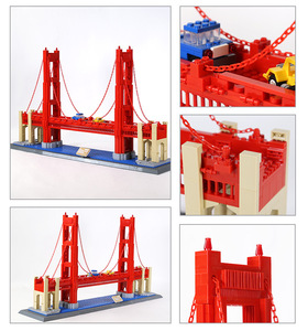 Bloques de Construcción Personalizados <span class=keywords><strong>del</strong></span> <span class=keywords><strong>Puente</strong></span> Golden Gate: Modelo Icónico <span class=keywords><strong>del</strong></span> Monumento de San Francisco, Juguete de Construcción de Rompecabezas para Niños y Adultos - Product Image 3