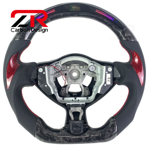 พวงมาลัยคาร์บอนไฟเบอร์ LED สำหรับรถนิสสัน350Z 370Z Z34 R35สำหรับ Infiniti FX30 FX35 FX37 FX50ปลอมแปลง QX70 - Product Image 1