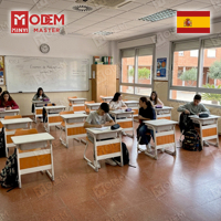 MINYI LEO Espagne - Mobilier scolaire commercial et mobilier scolaire moderne avec pupitre métallique - Table d'école
