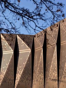 Panneaux de mur-rideau en aluminium modernes, motif perforé, anodisés, anti-corrosion, façade décorative extérieure pour bâtiments - Product Image 4
