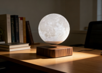 Lampe lune lévitante Maglev, imprimée en 3D, ornement de maison, veilleuse, décoration technologique, cadeau pour la Saint-Valentin chinoise