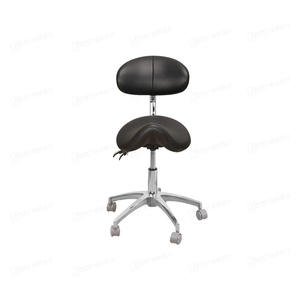 Sillón Dental OEM RX 006 de Cuero Negro con Respaldo Ajustable, Giratorio, para Adultos, Operación Manual, Origen Foshan - Product Image 1